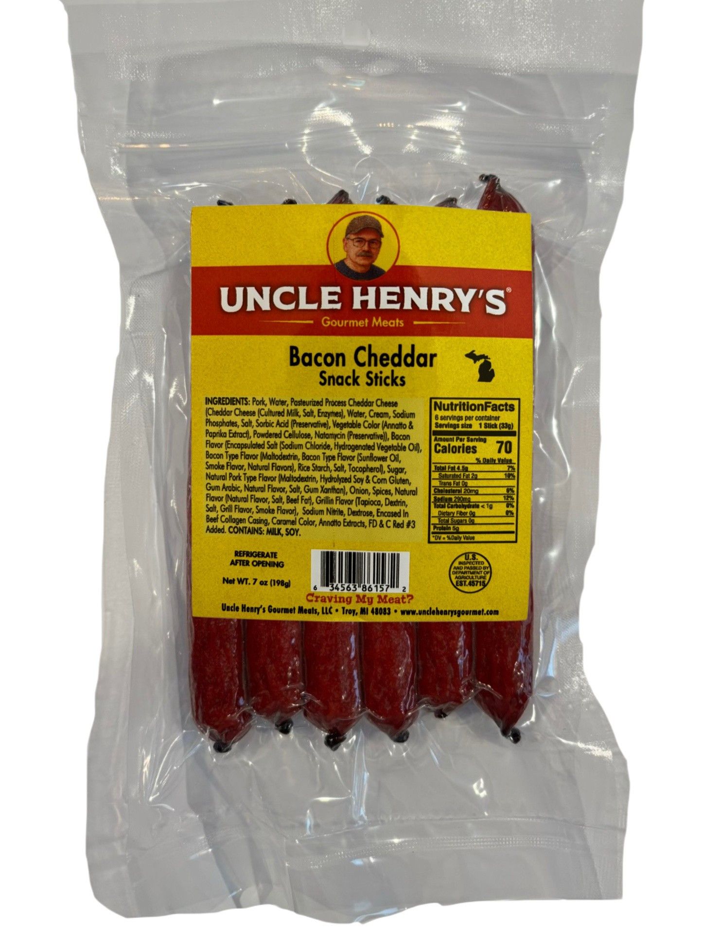 Bacon Cheddar Snack Sticks