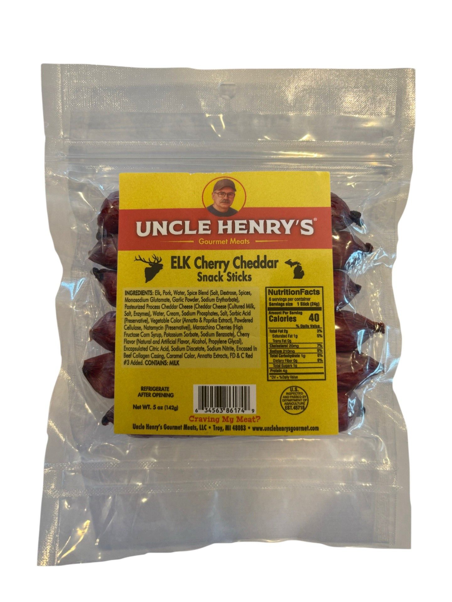 Elk Cherry Cheddar Snack Sticks
